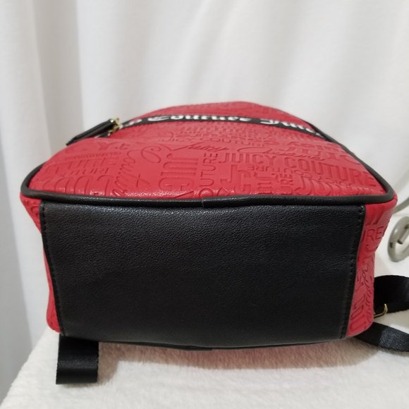Juicy Couture Backpack Red Black Brand New with Tags - Picture 7 of 9
